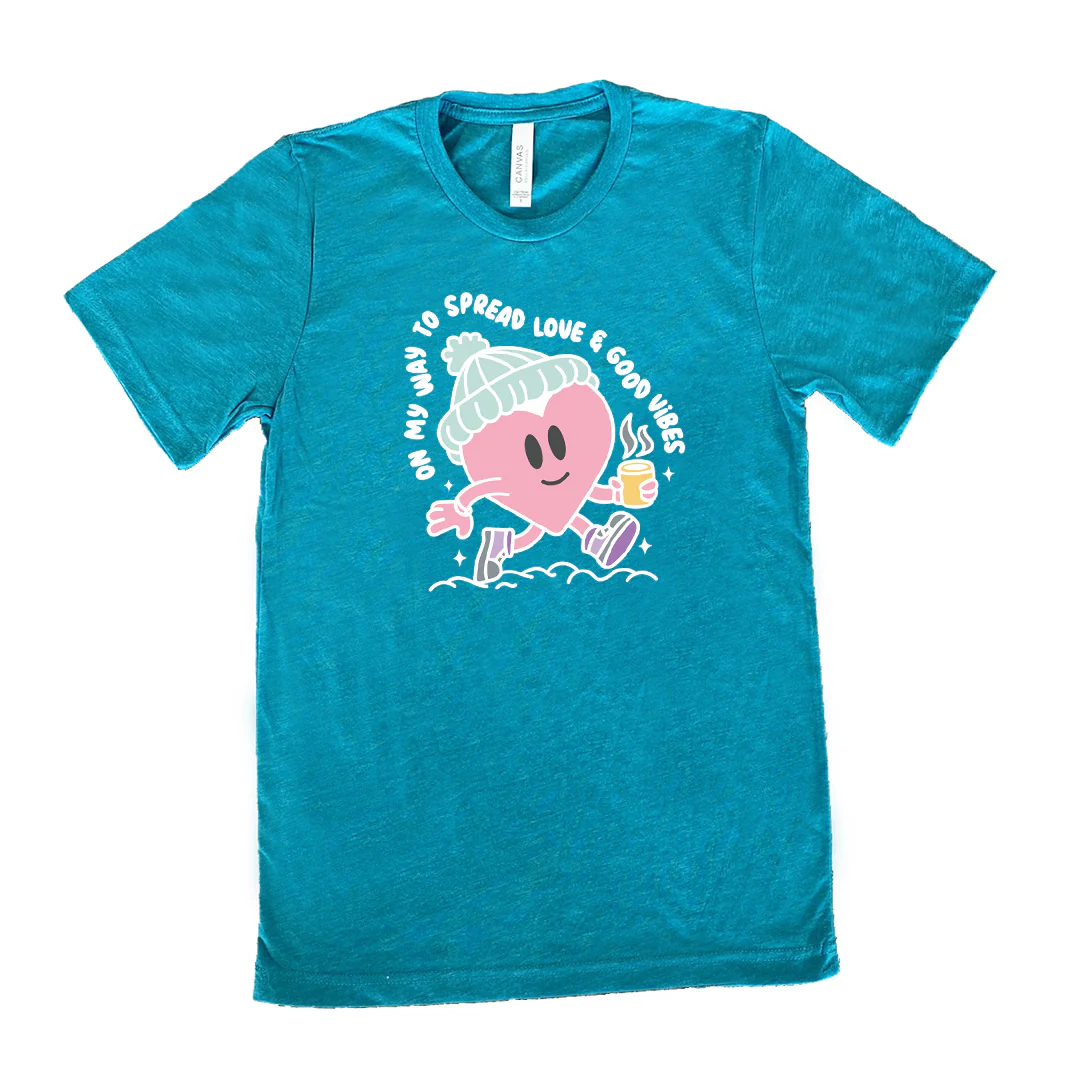 On My Way To Spread Love & Good Vibes Shirt Unisex - Image 10