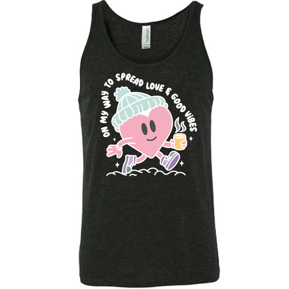 On My Way To Spread Love & Good Vibes Shirt Unisex - Image 2