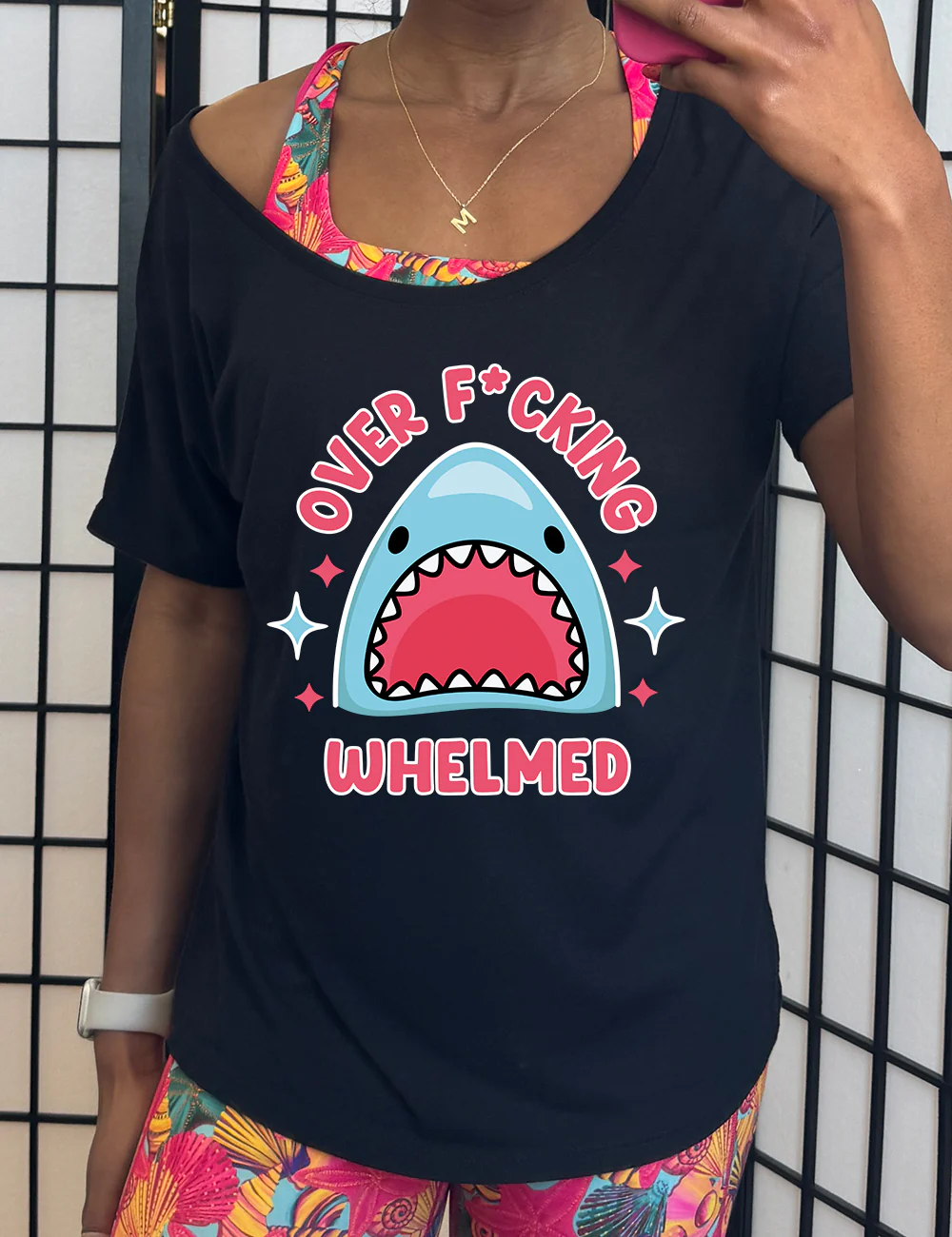 Over F*cking Whelmed Shark | Slouchy Tee