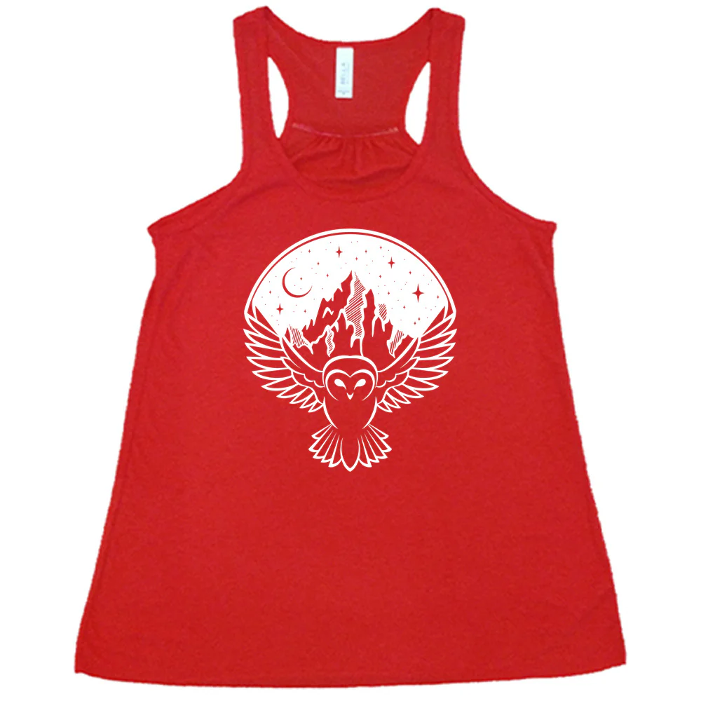Owl Night Sky Mountain Shirt - Image 5