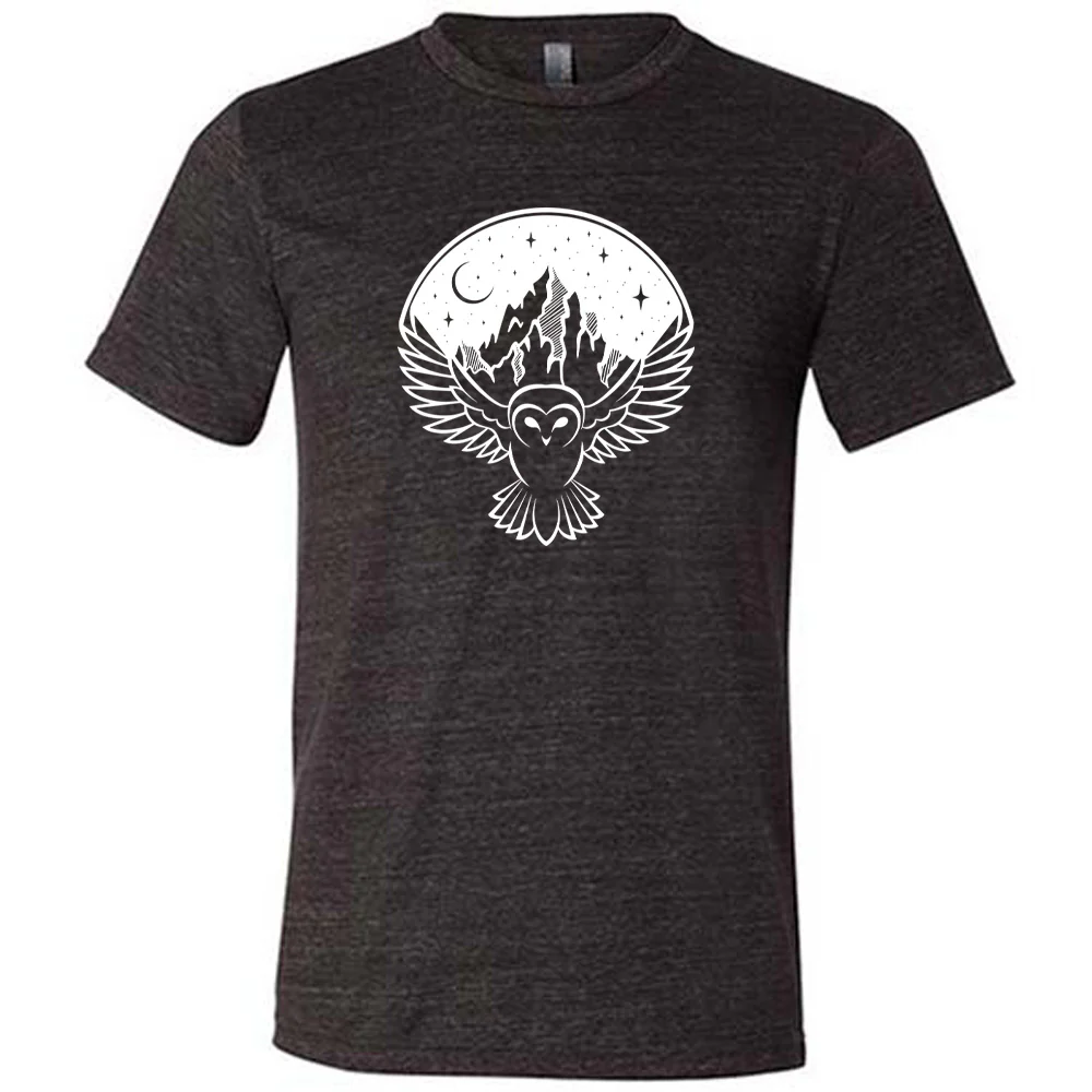 Owl Night Sky Mountain Shirt Unisex