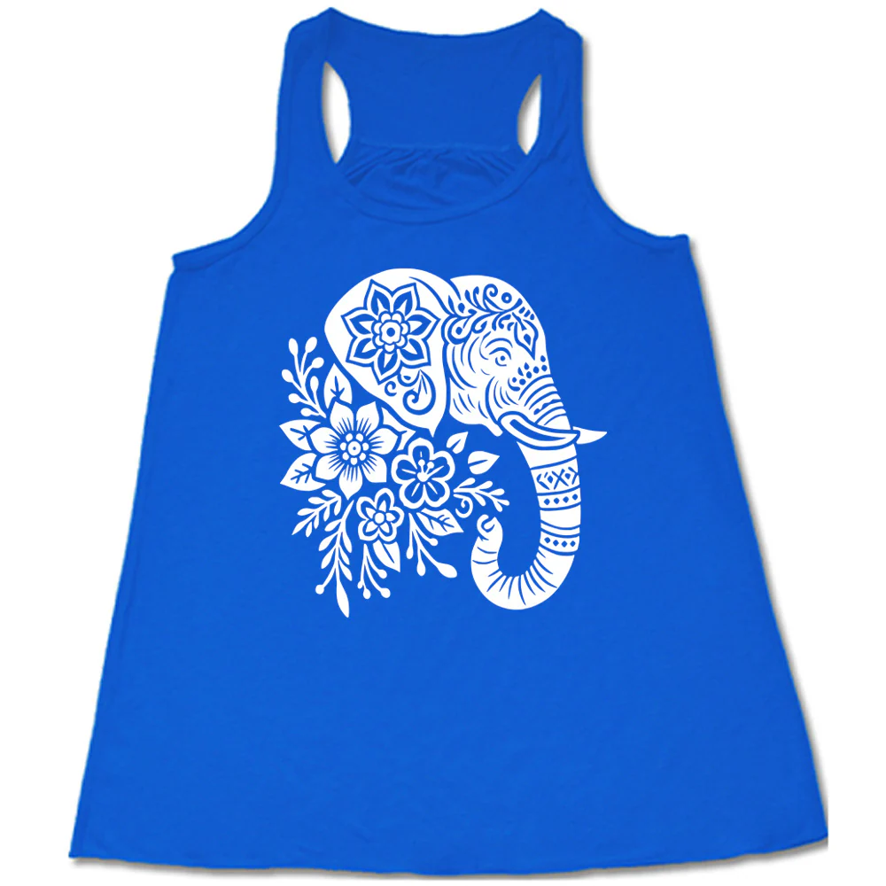 Patterned Floral Elephant Shirt - Image 3