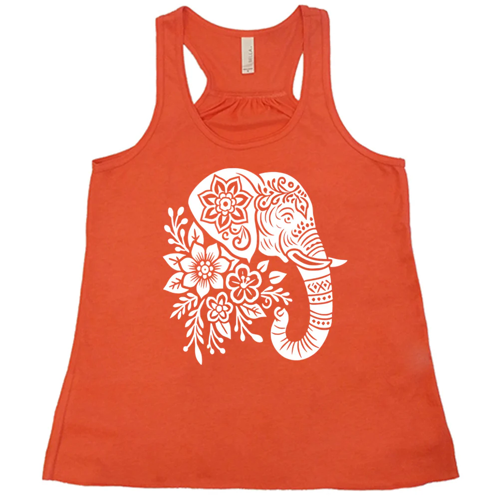 Patterned Floral Elephant Shirt - Image 4