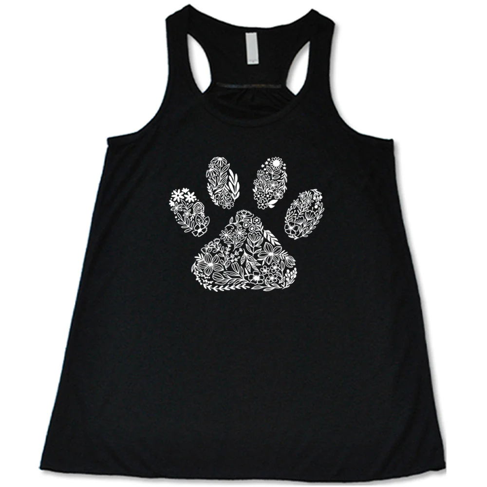 Paw Floral Design Shirt
