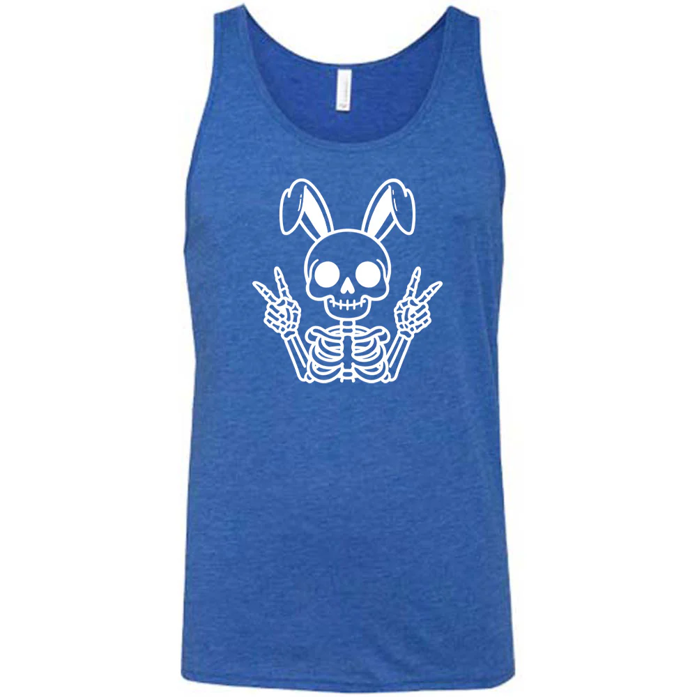 Peace Bunny Skeleton Shirt Unisex - Image 5