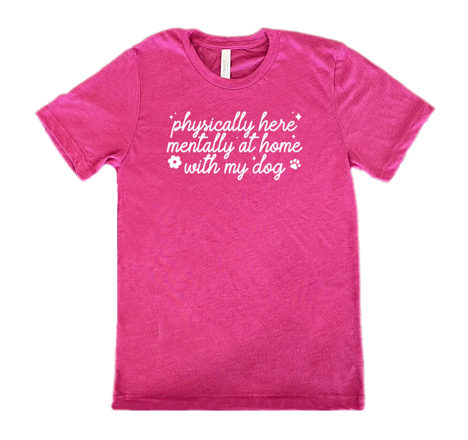 Physically Here, Mentally With My Dog Shirt Unisex - Image 12