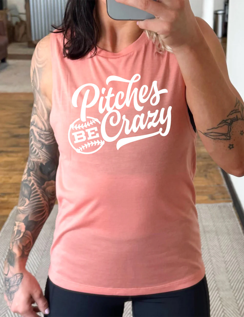 Pitches Be Crazy Muscle Tank - Image 4