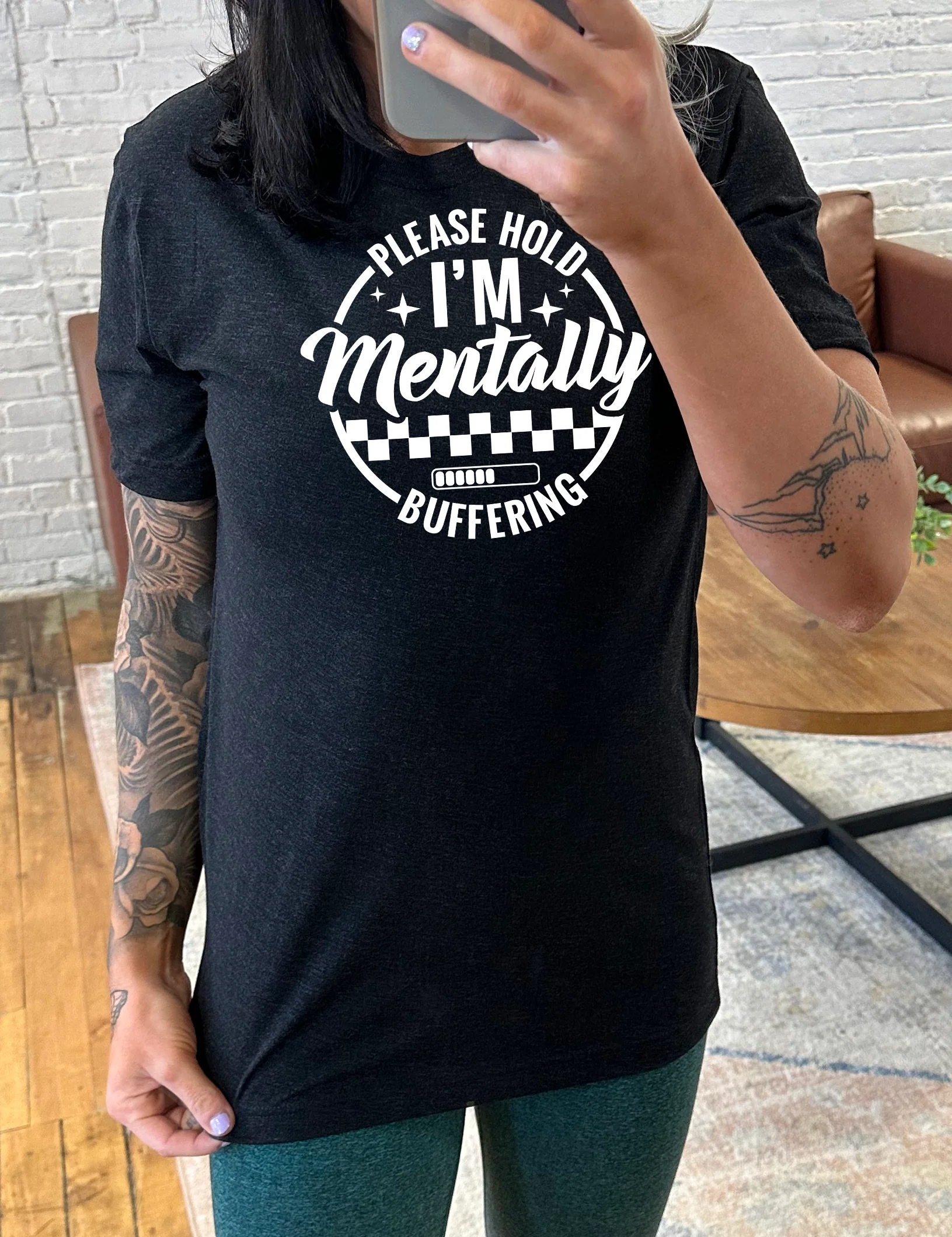 Please Hold I'm Mentally Buffering Shirt Unisex
