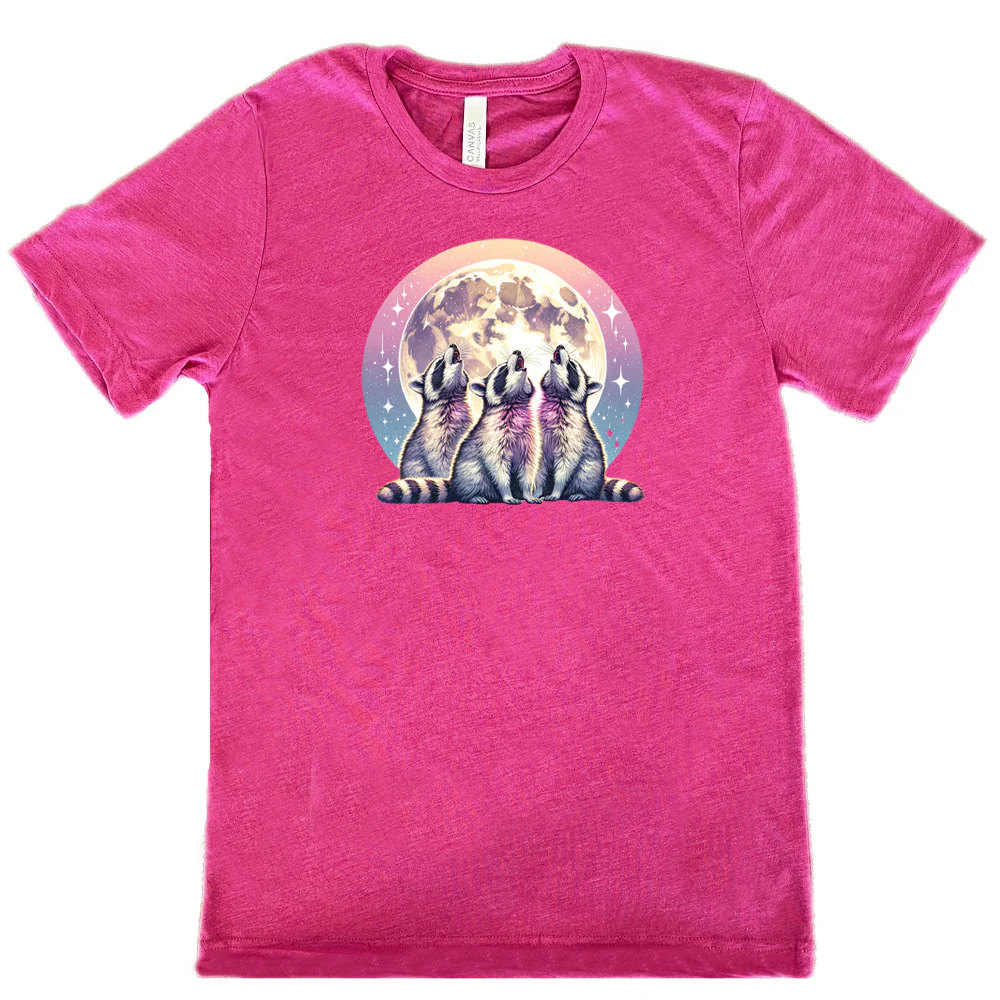 Raccoon Moon Shirt Unisex - Image 10