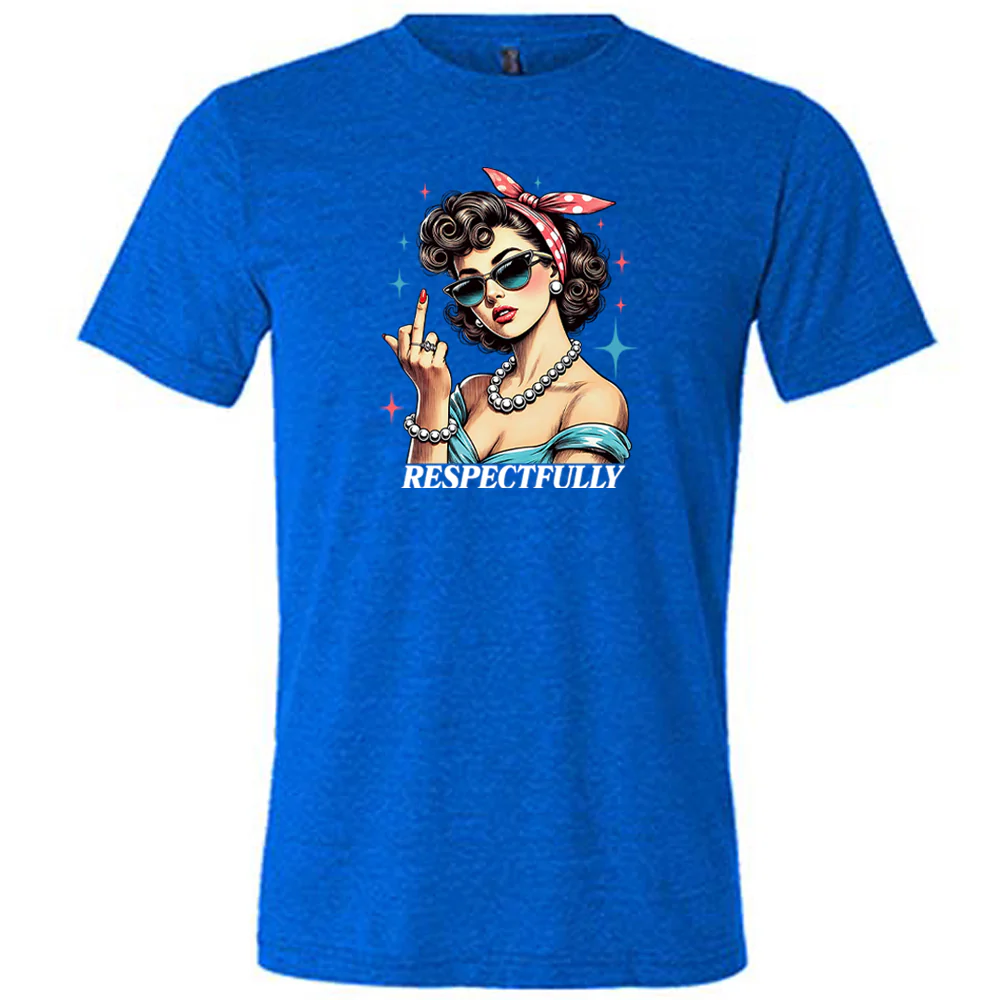 Respectfully Middle Finger Shirt Unisex - Image 7