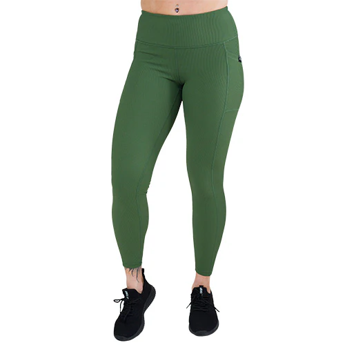 Ribbed Leggings | Hunter Green - Image 7