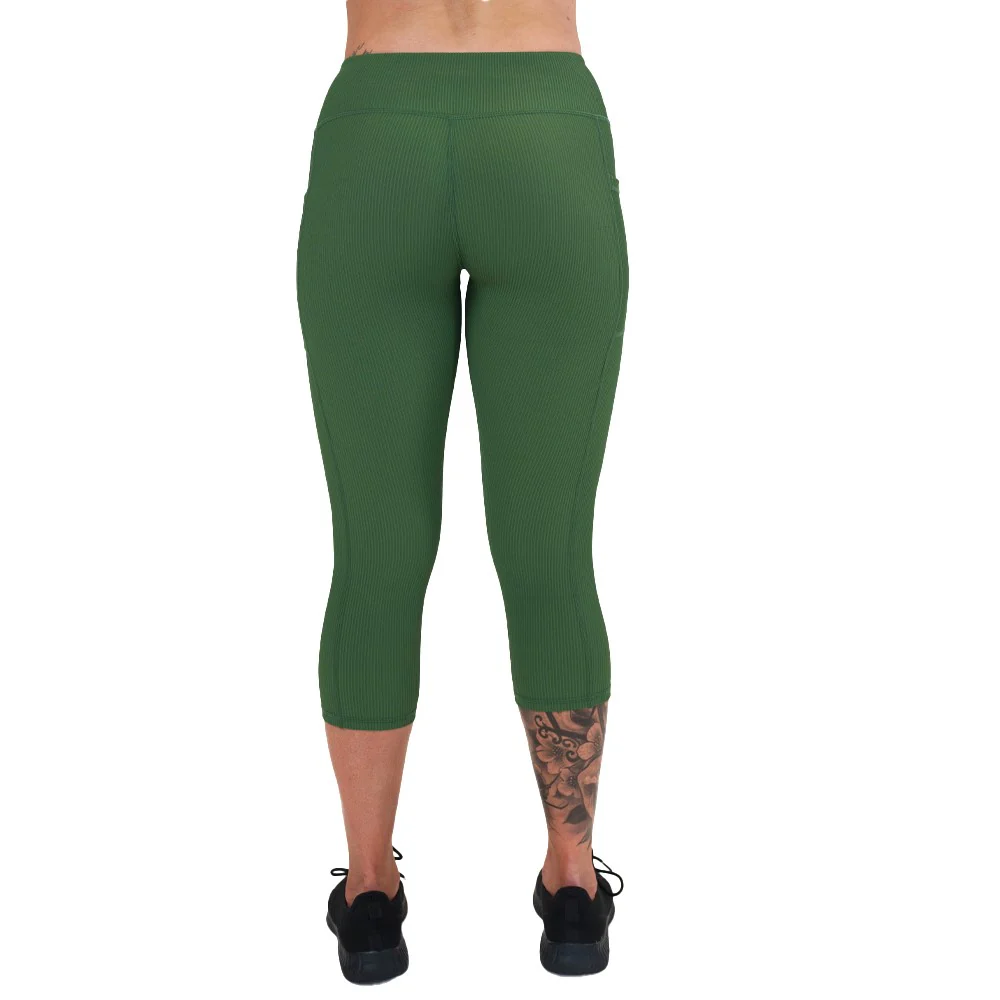 Ribbed Leggings | Hunter Green - Image 8
