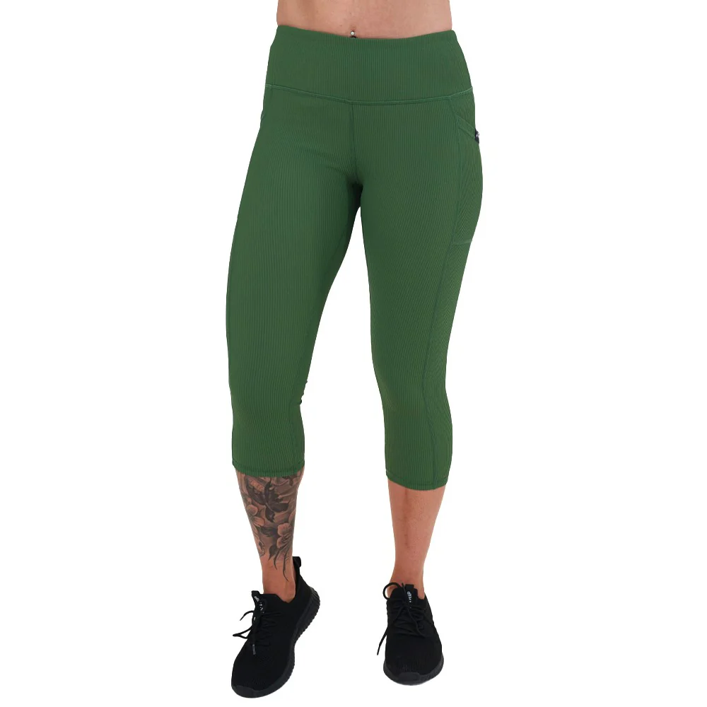 Ribbed Leggings | Hunter Green - Image 9