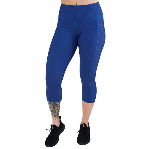 Ribbed Leggings | Navy - Image 6