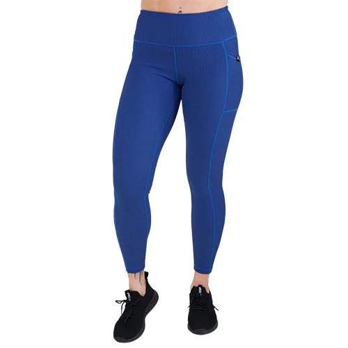 Ribbed Leggings | Navy - Image 8