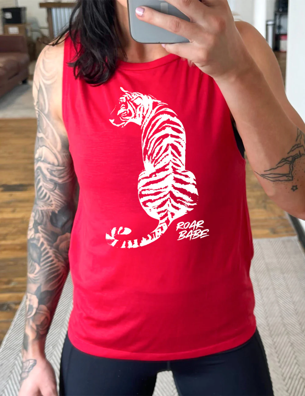 Roar Babe Tiger Muscle Tank - Image 3