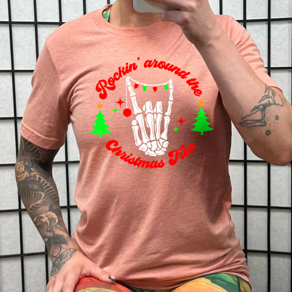 Rockin' Around The Christmas Tree Shirt Unisex - Image 7