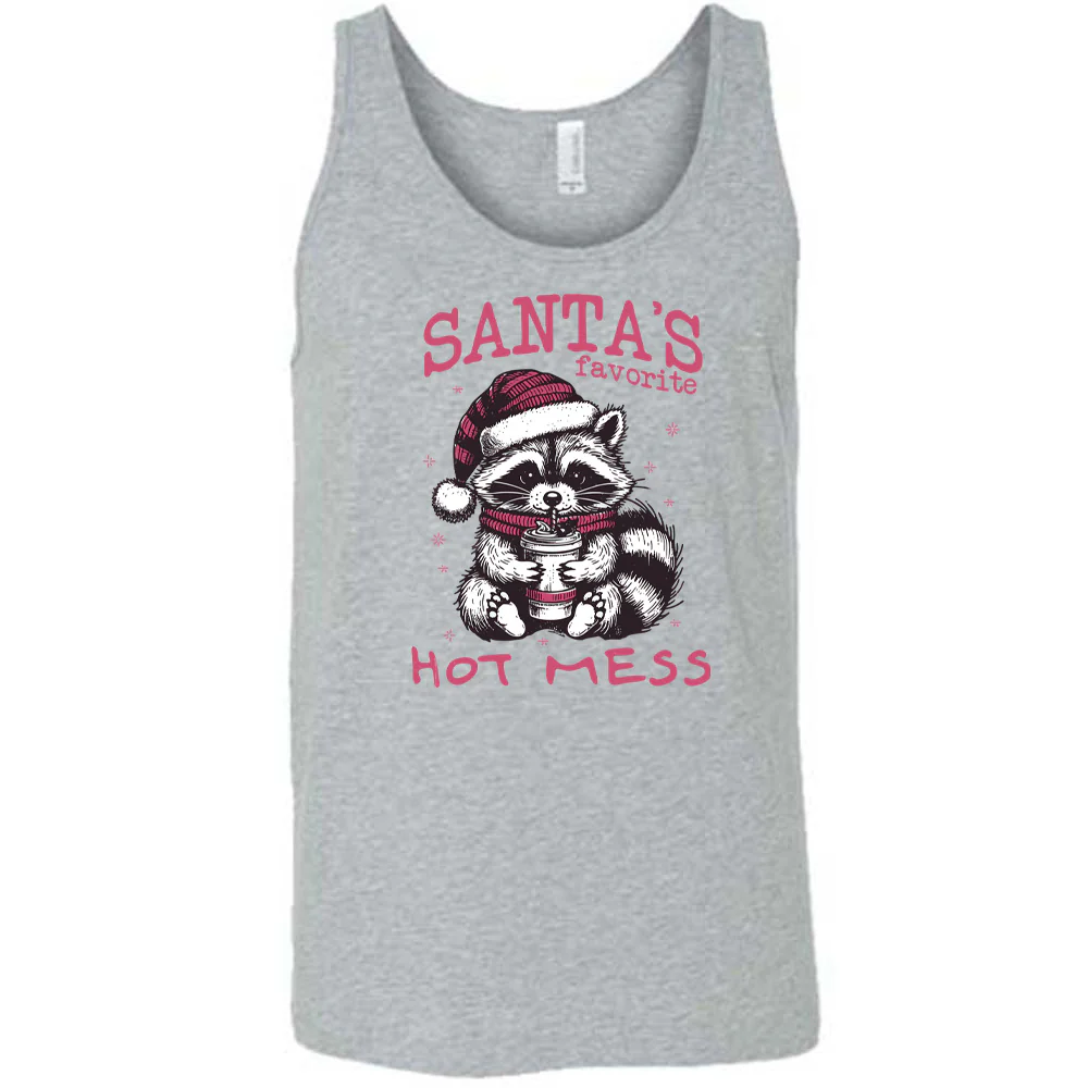 Santa's Favorite Hot Mess Raccoon Shirt Unisex - Image 8