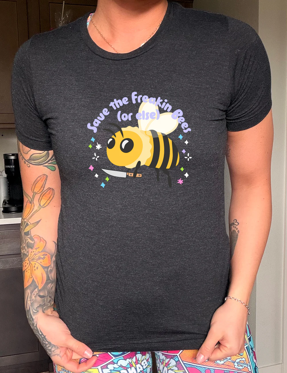 Save The Freakin Bees Or Else Shirt Unisex