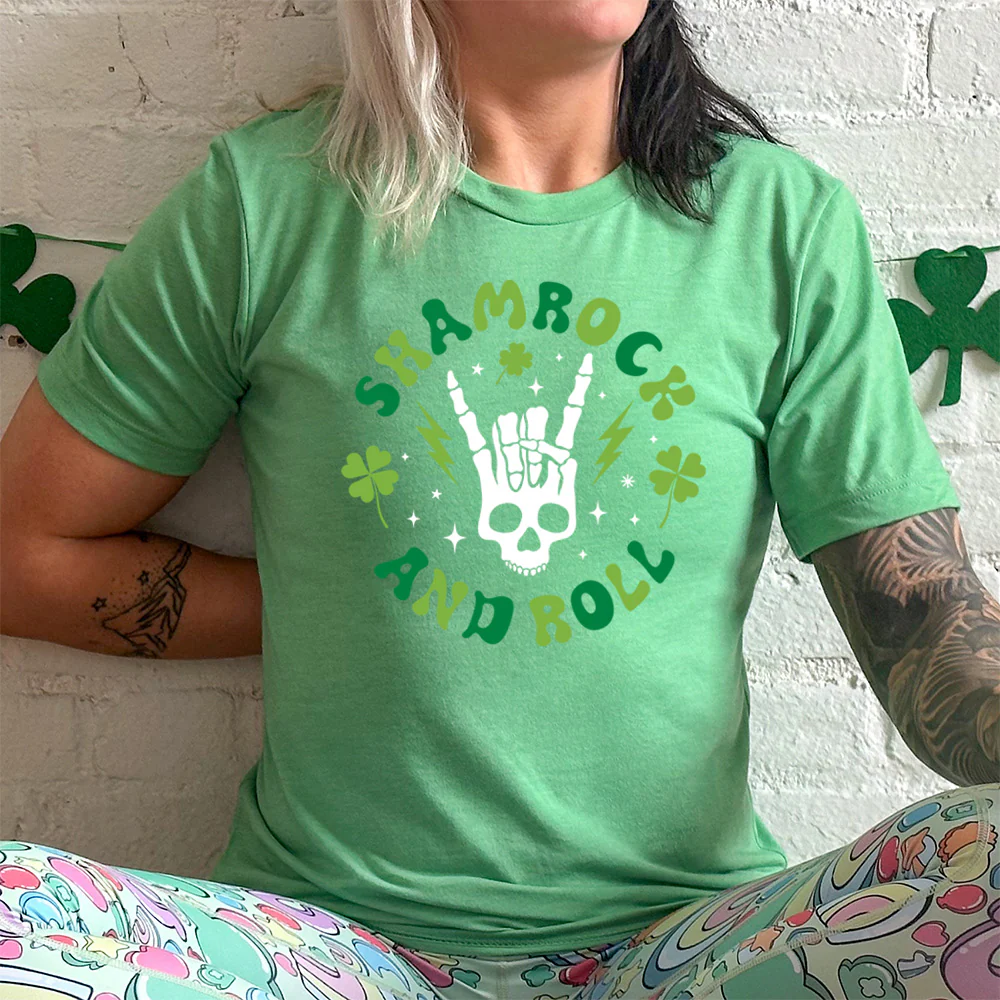 Shamrock and Roll Shirt Unisex - Image 3