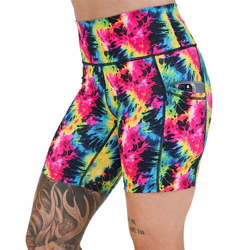 Shorts | Neon Tie Dye - Image 4