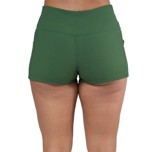 Shorts | Ribbed | Hunter Green - Image 5
