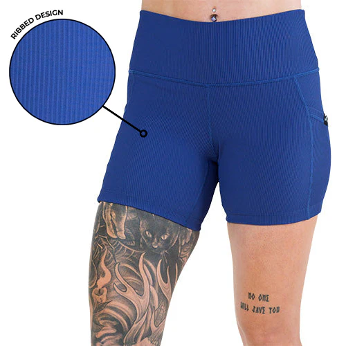 Shorts | Ribbed | Navy - Image 10