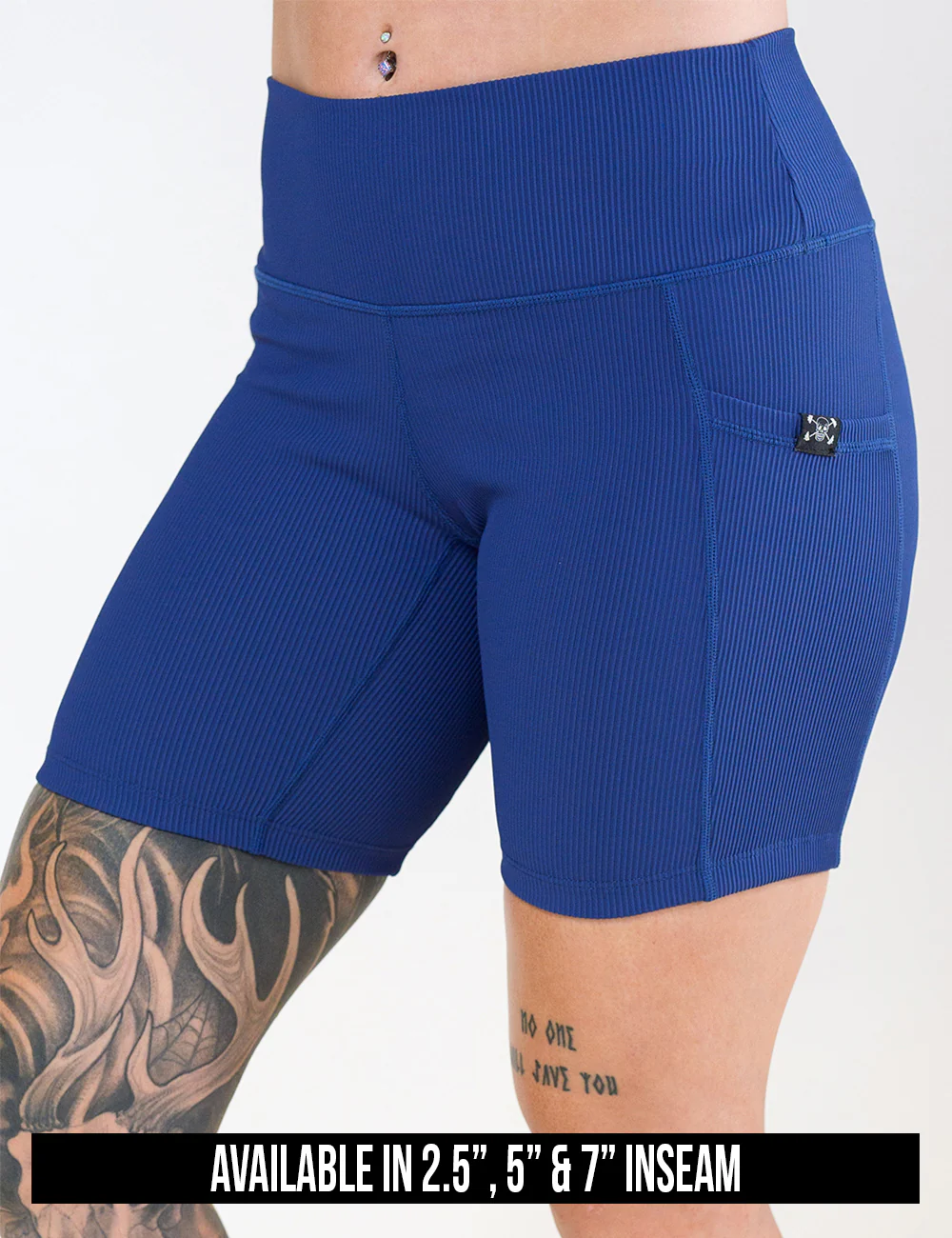 Shorts | Ribbed | Navy - Image 5