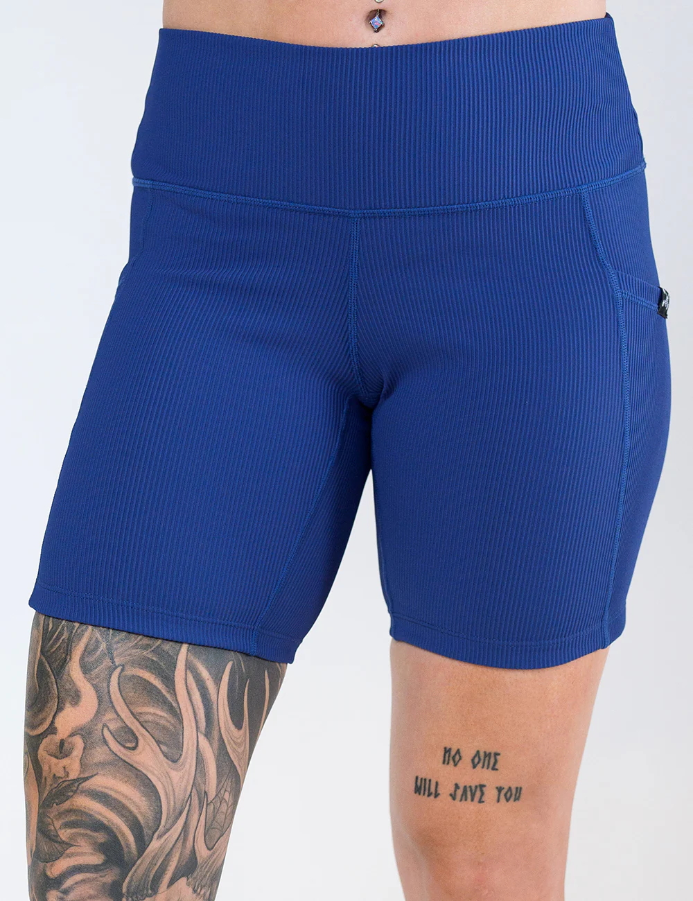 Shorts | Ribbed | Navy - Image 8