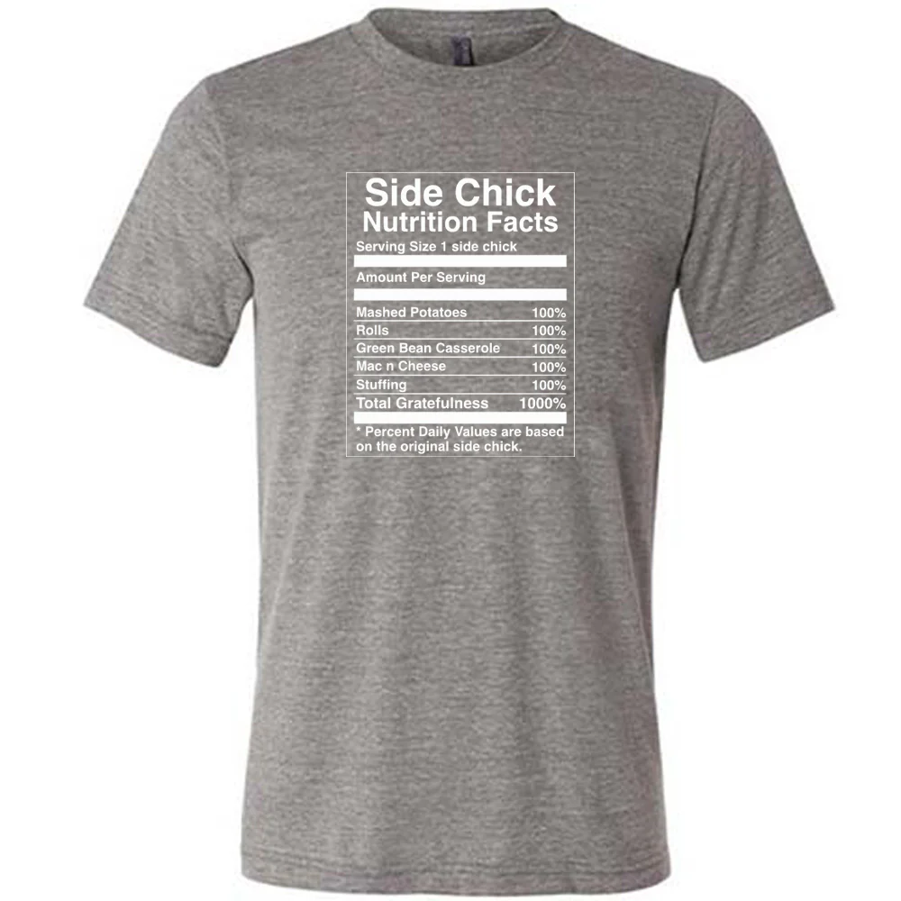 Side Chick Nutrition Facts Shirt Unisex - Image 6