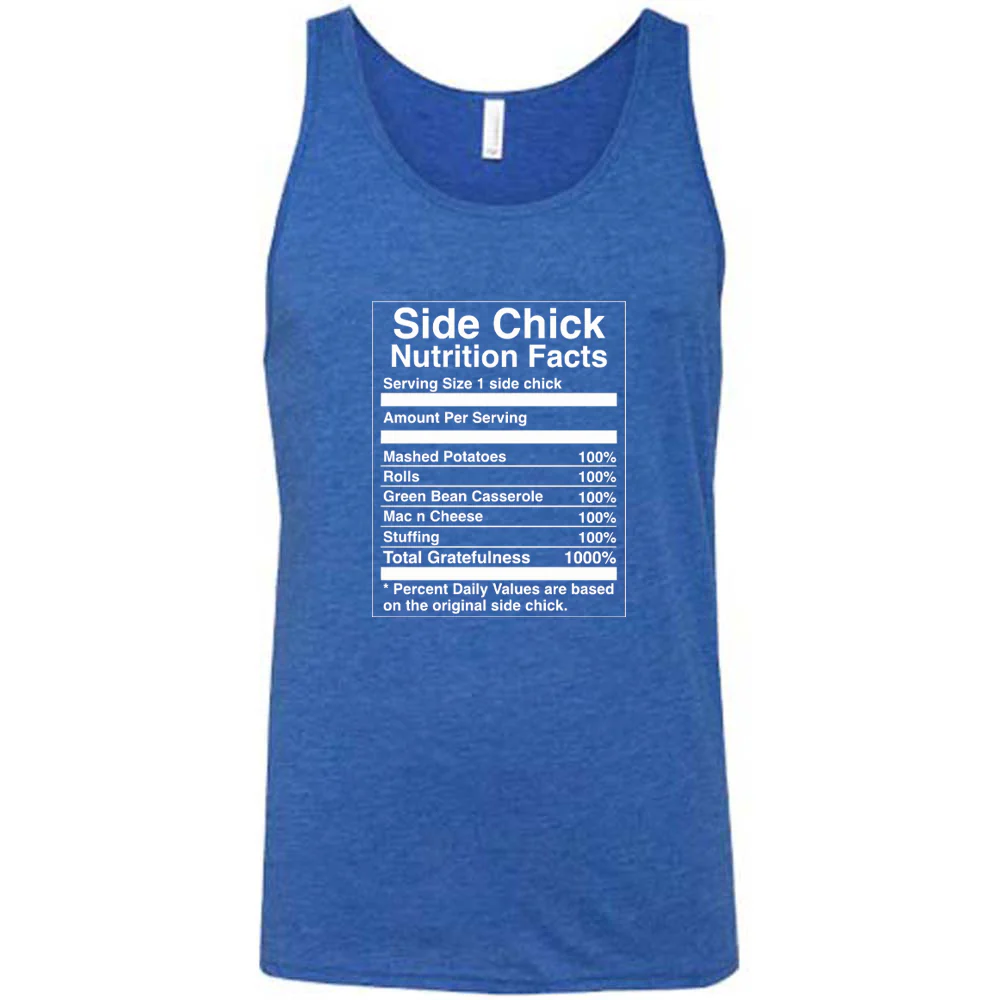 Side Chick Nutrition Facts Shirt Unisex - Image 9