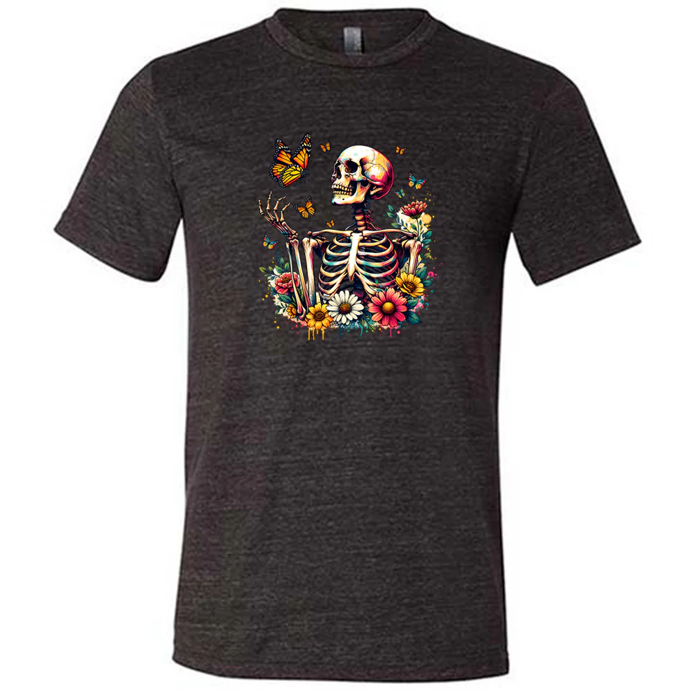 Skeleton Butterflies Shirt Unisex