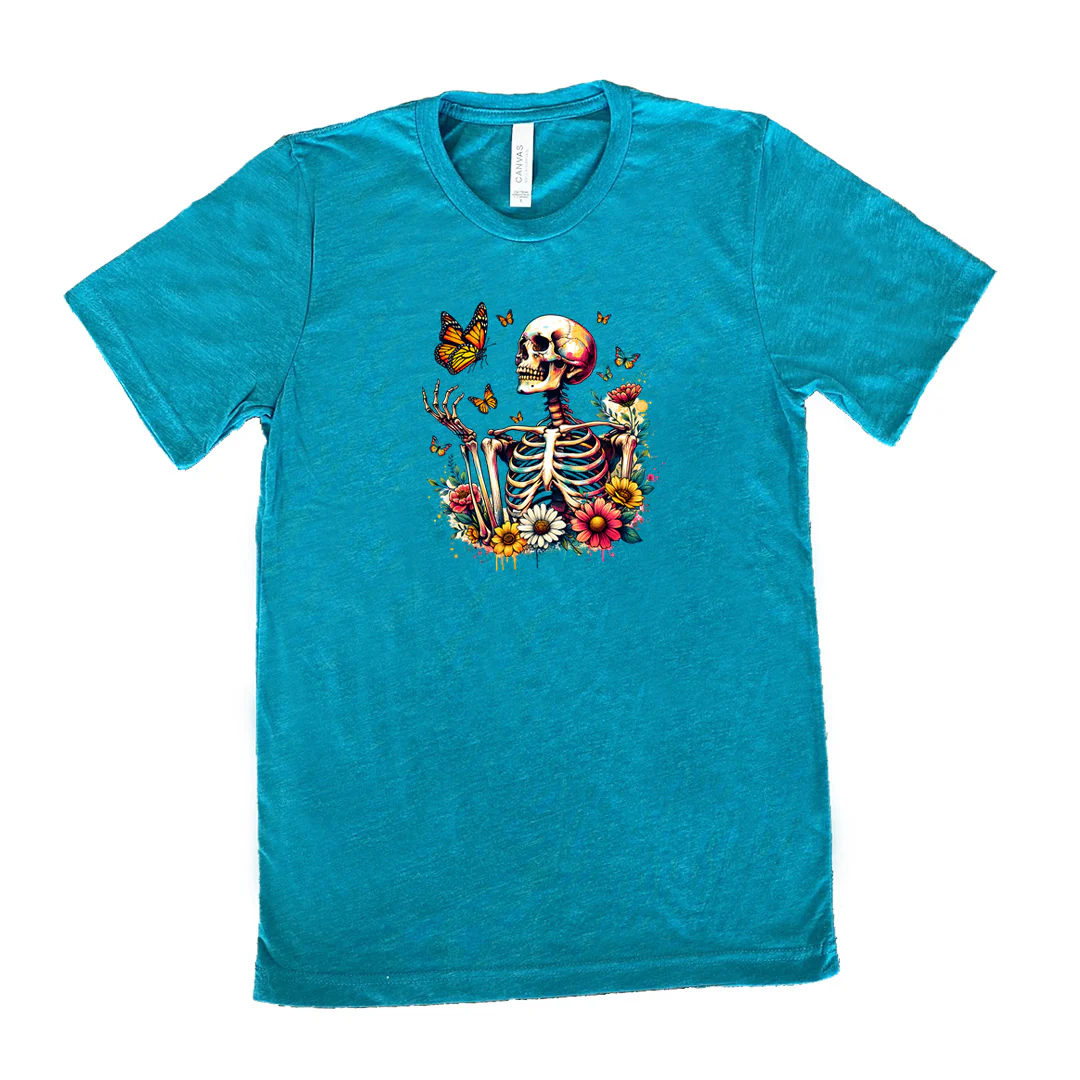 Skeleton Butterflies Shirt Unisex - Image 11