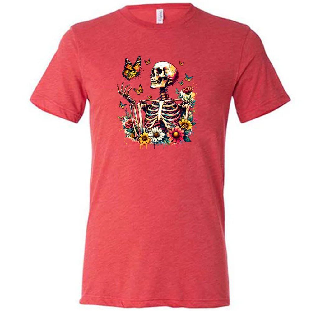 Skeleton Butterflies Shirt Unisex - Image 7