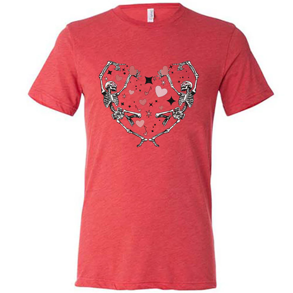 Skeletons Heart Shirt Unisex - Image 7