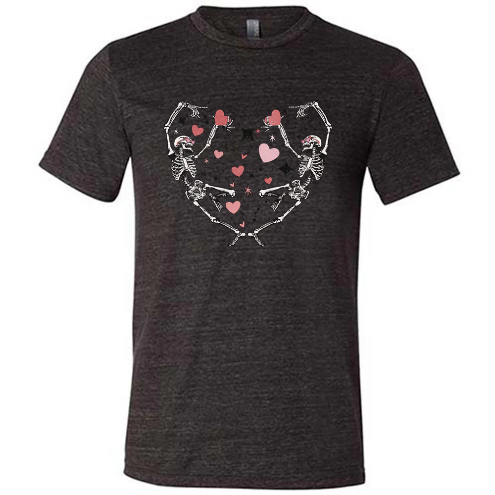 Skeletons Heart Shirt Unisex
