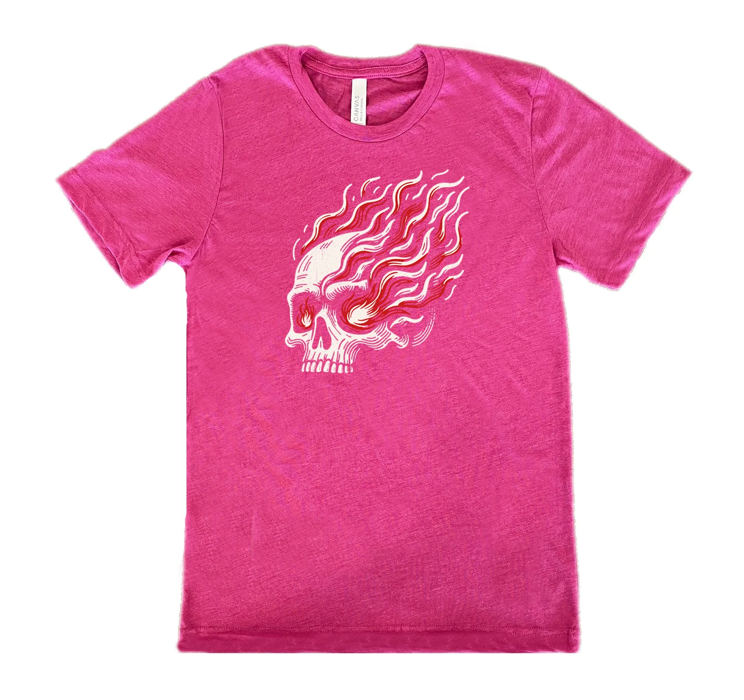 Skull With Burning Eyes Shirt Unisex - Image 10