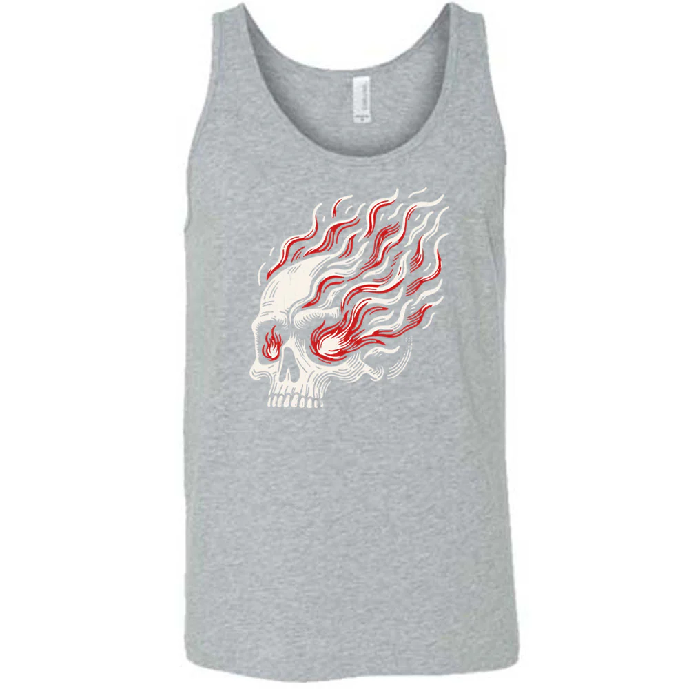 Skull With Burning Eyes Shirt Unisex - Image 8