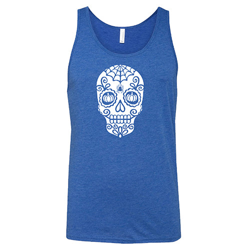 Skull With Pumpkin Eyes Shirt Unisex - Image 6