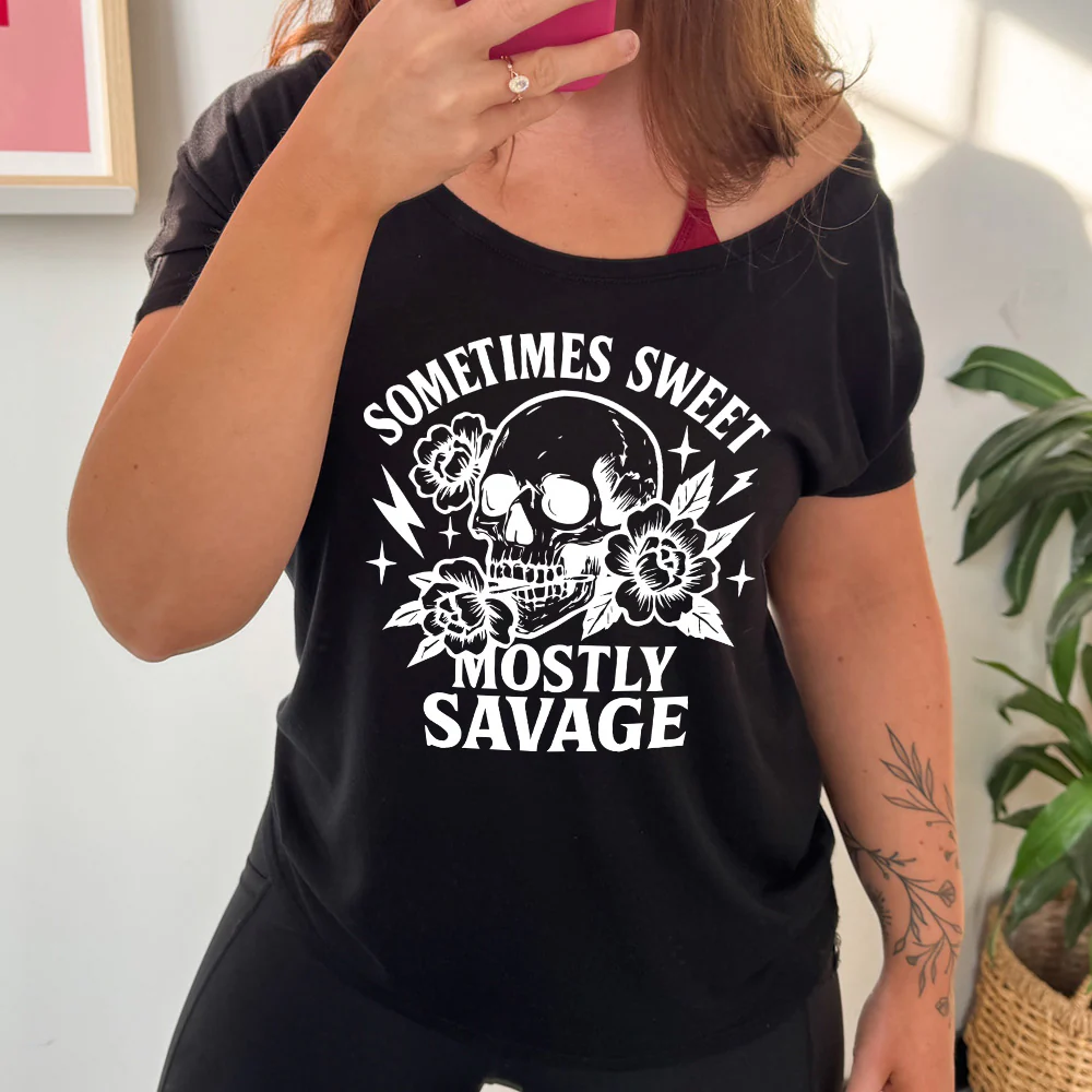 Sometimes Sweet Mostly Savage | Slouchy Tee