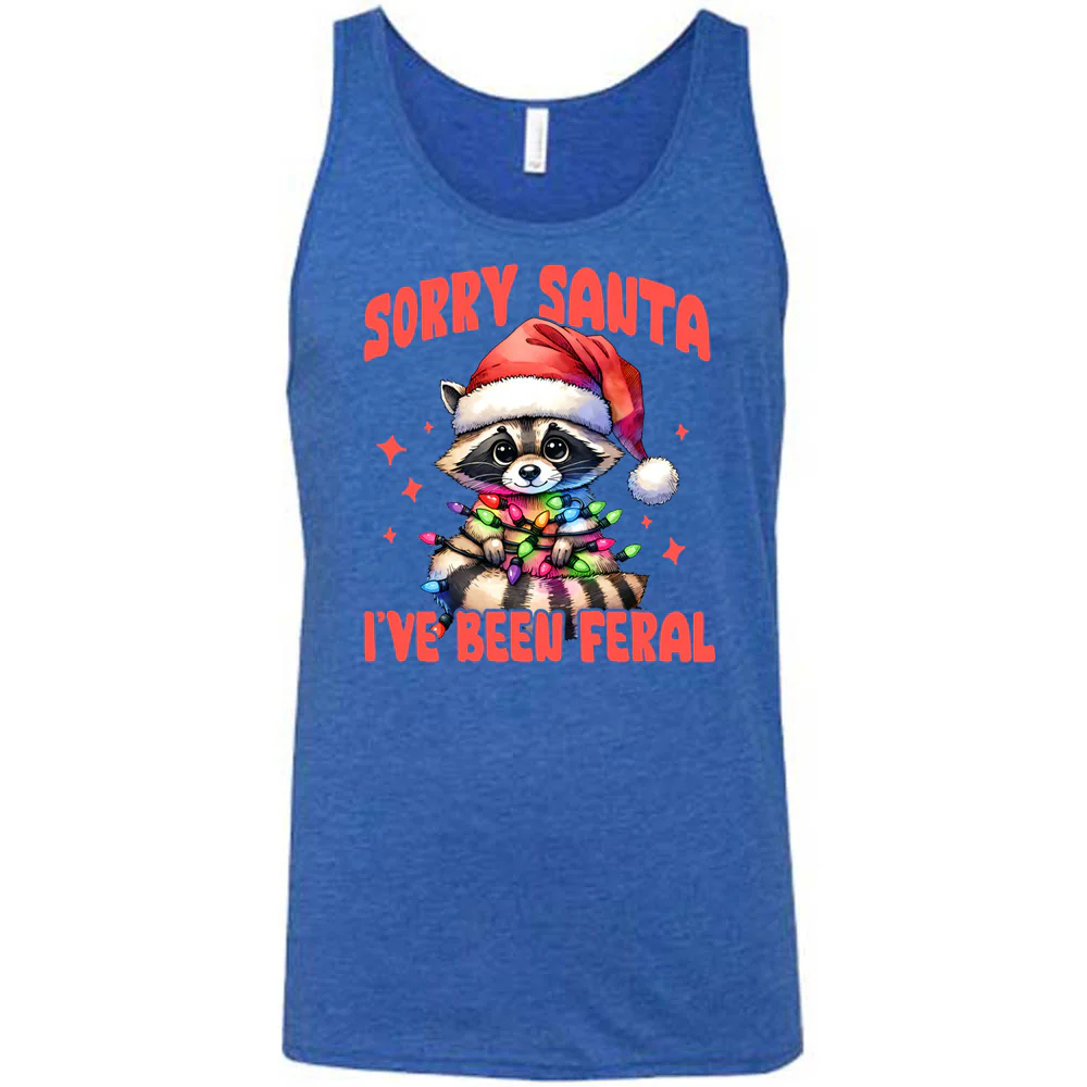 Sorry Santa I've Been Feral Raccoon Shirt Unisex - Image 4