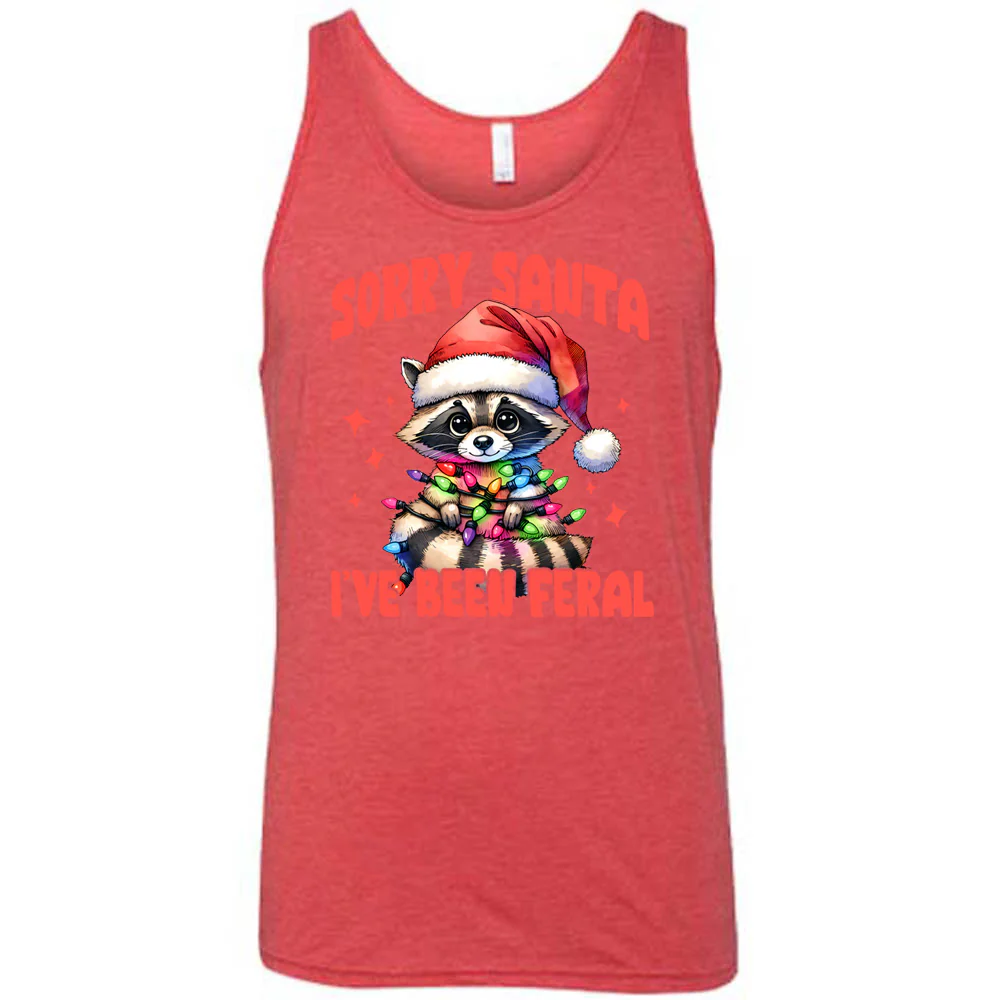 Sorry Santa I've Been Feral Raccoon Shirt Unisex - Image 6