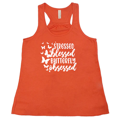 Stressed, Blessed, Butterfly Obsessed Shirt - Image 3