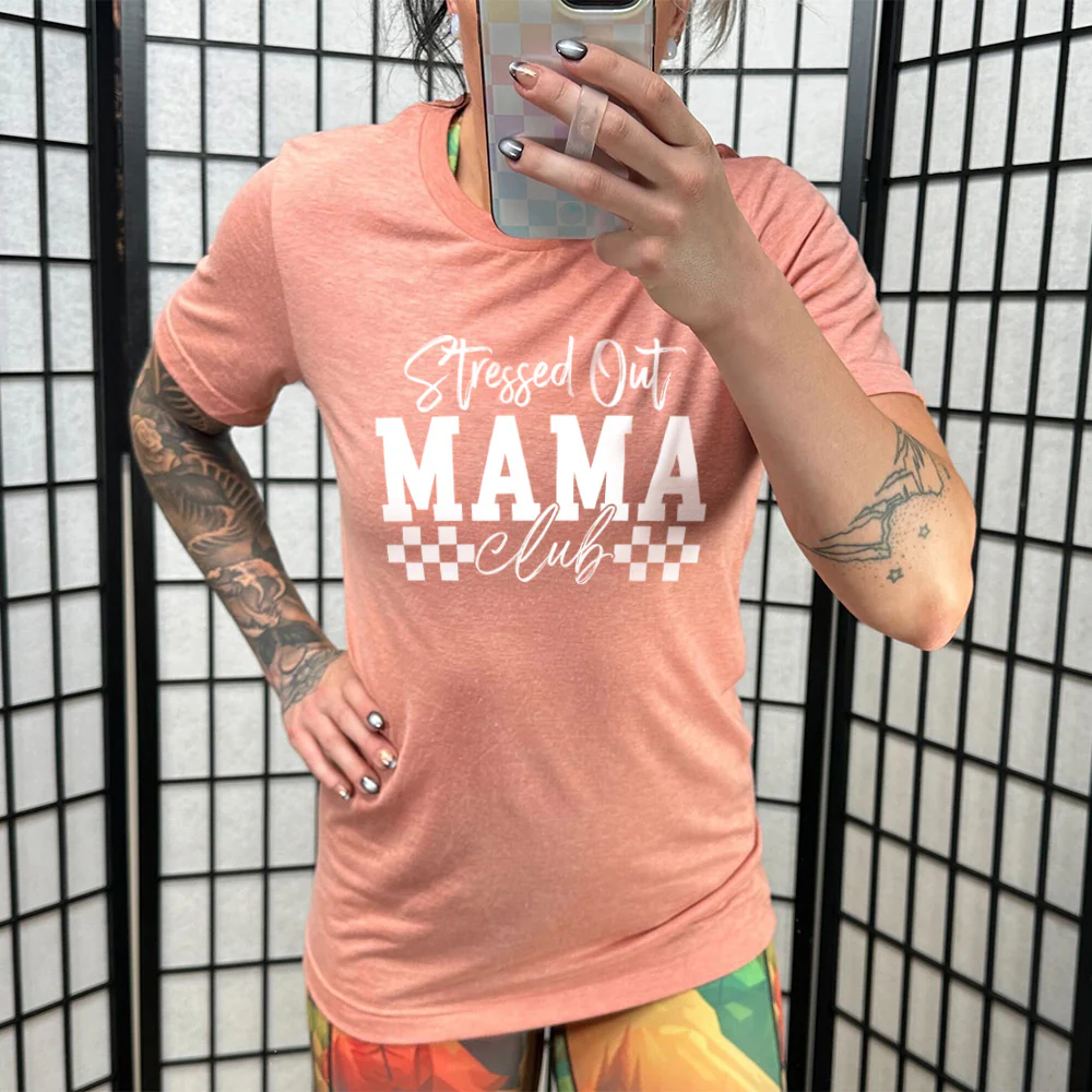Stressed Out Mama Club Shirt Unisex - Image 9