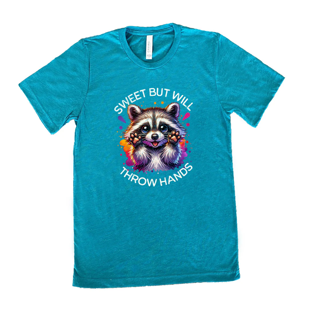 Sweet But Will Throw Hands Shirt Unisex - Image 10