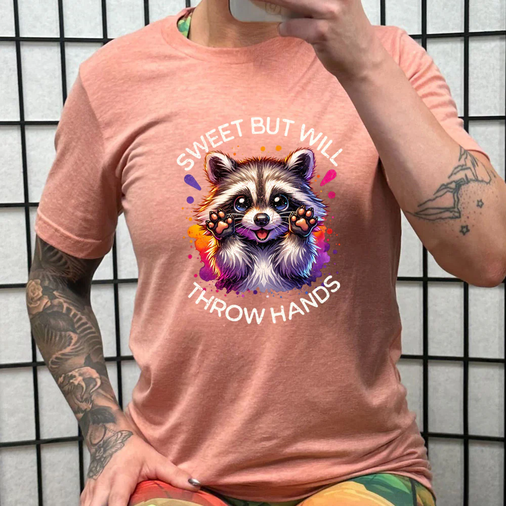 Sweet But Will Throw Hands Shirt Unisex - Image 12