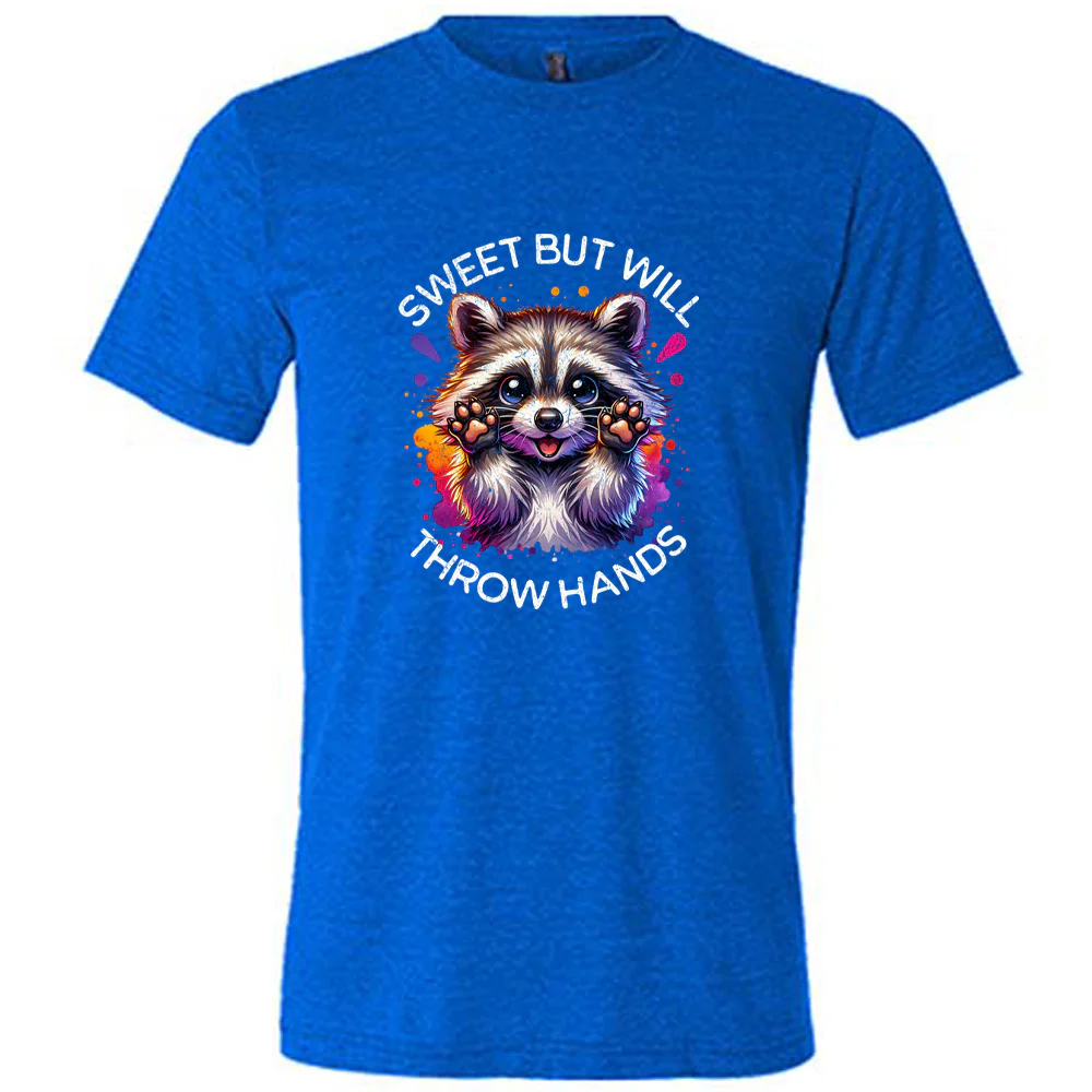 Sweet But Will Throw Hands Shirt Unisex - Image 4