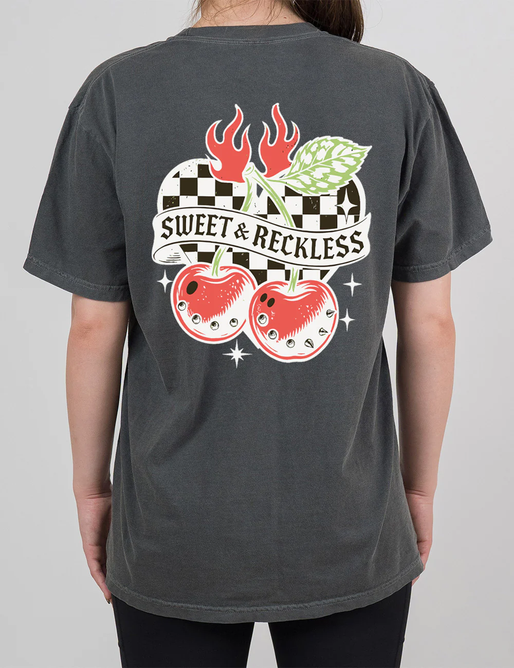 Sweet & Reckless Cherries Modern Tee - Image 6