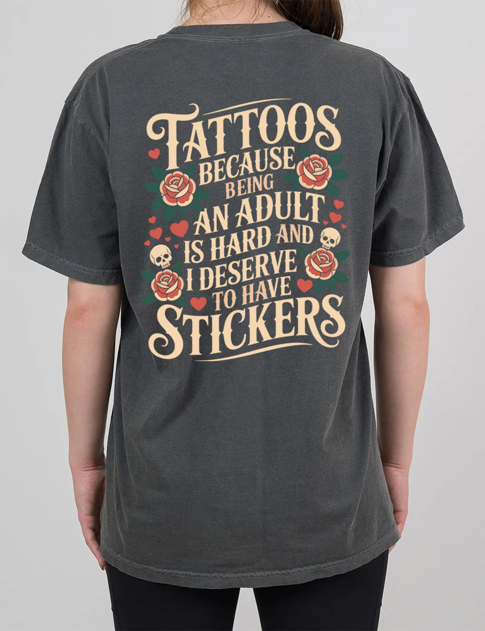 Tattoos Because Being An Adult Is Hard Modern Tee - Image 6