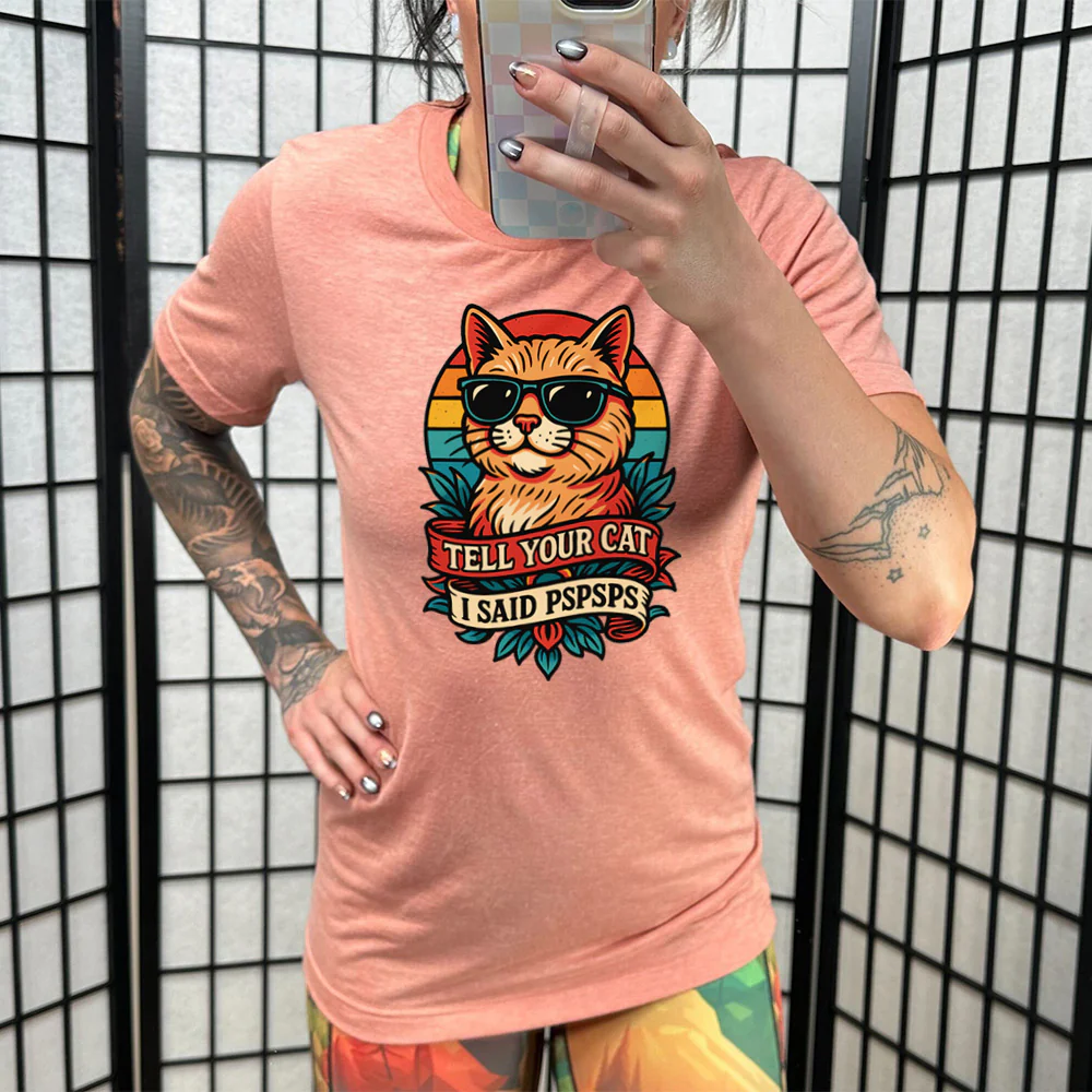 Tell Your Cat I Said Pspsps Shirt Unisex - Image 11